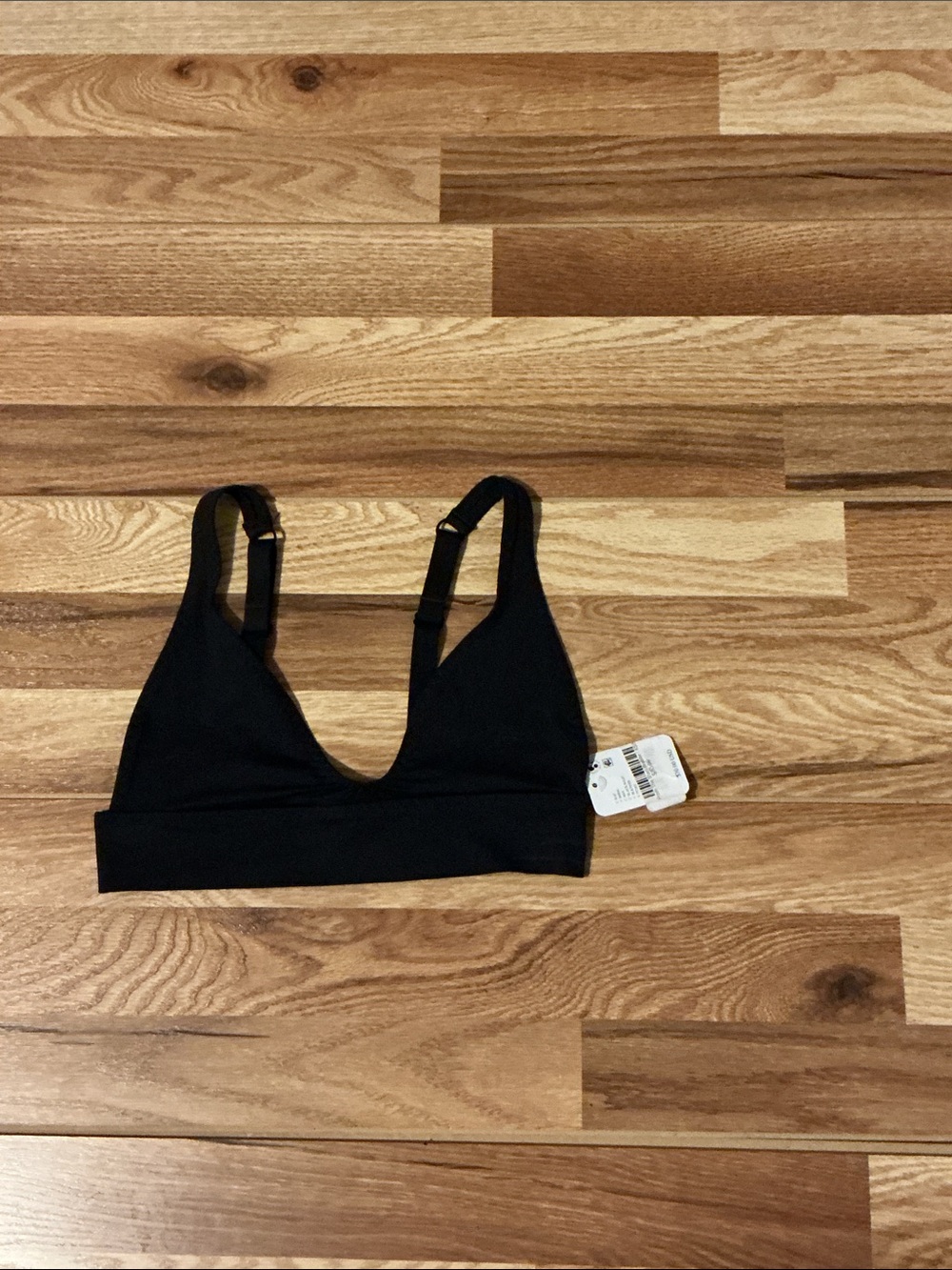 Free People Black Stretch Wireless Bralette